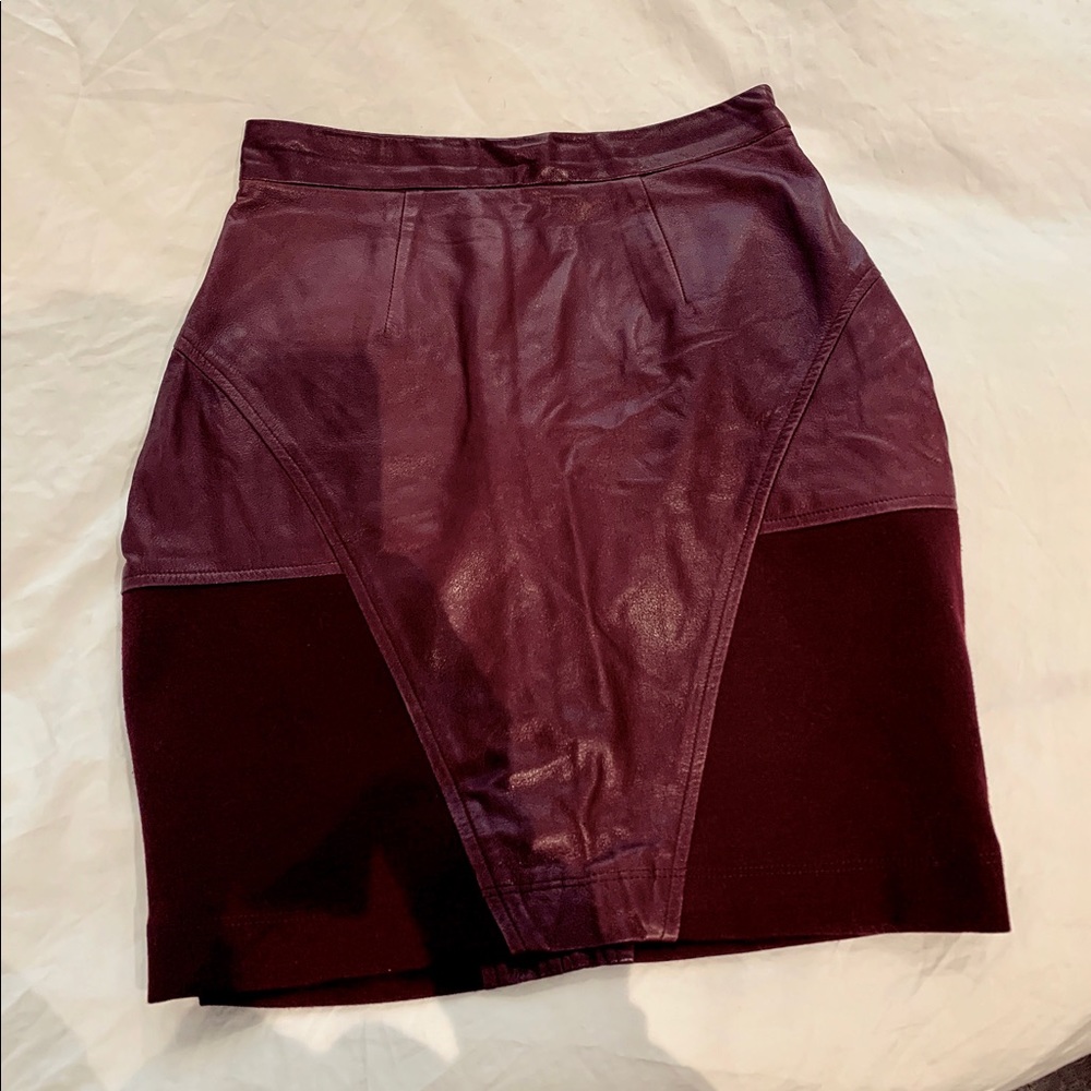 Anthropologie Vegan Leather Skirt-Hunter Dixon